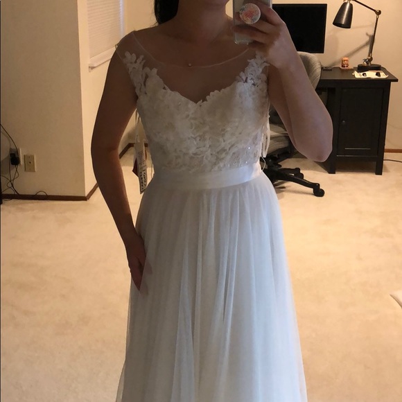 Watters & Watters Wedding Dress NWOT (Unaltered) - Picture 5 of 7